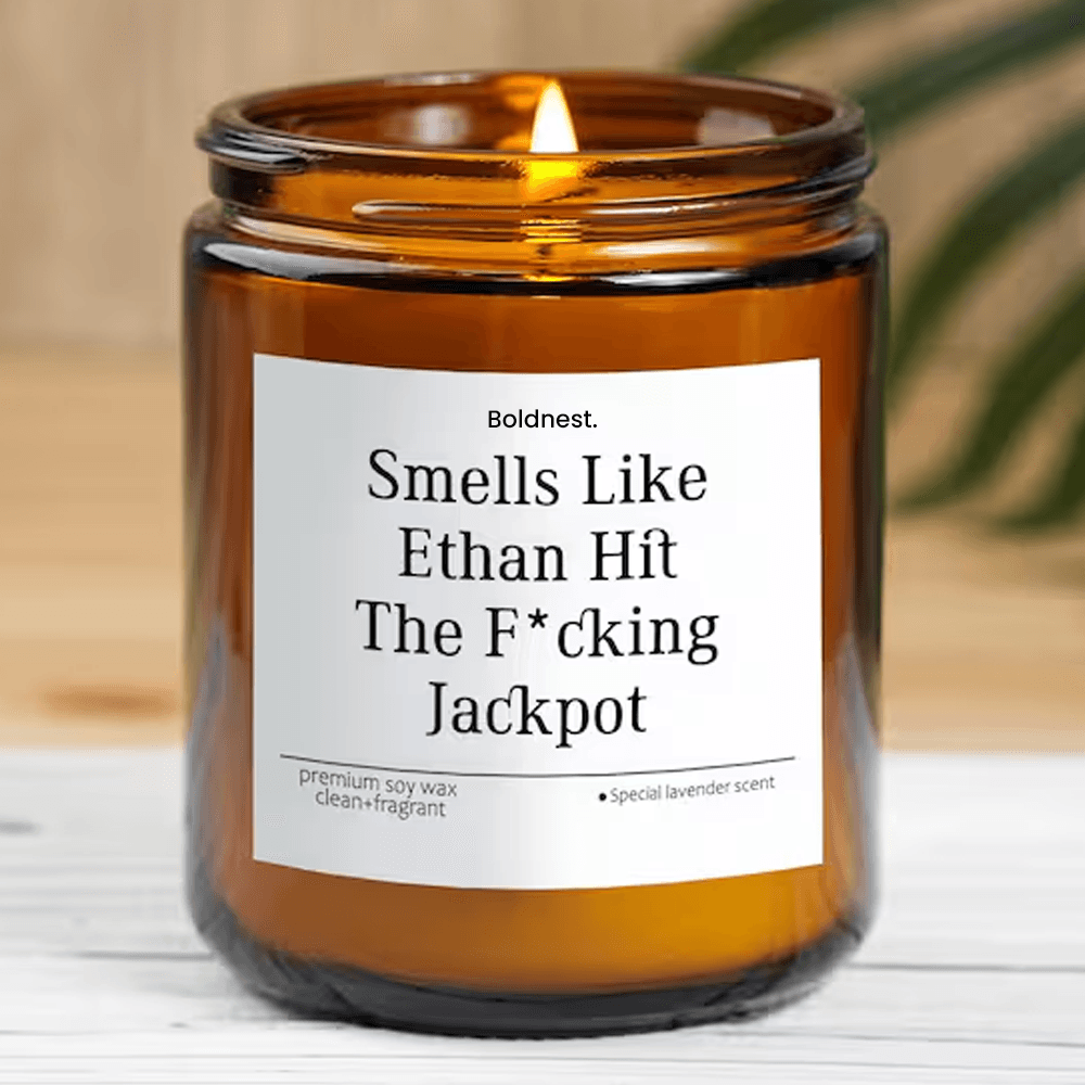 Personalized Jackpot Candle Funny Husband Gift Anniversary Candle Gift Custom Name Candle Boyfriend 0