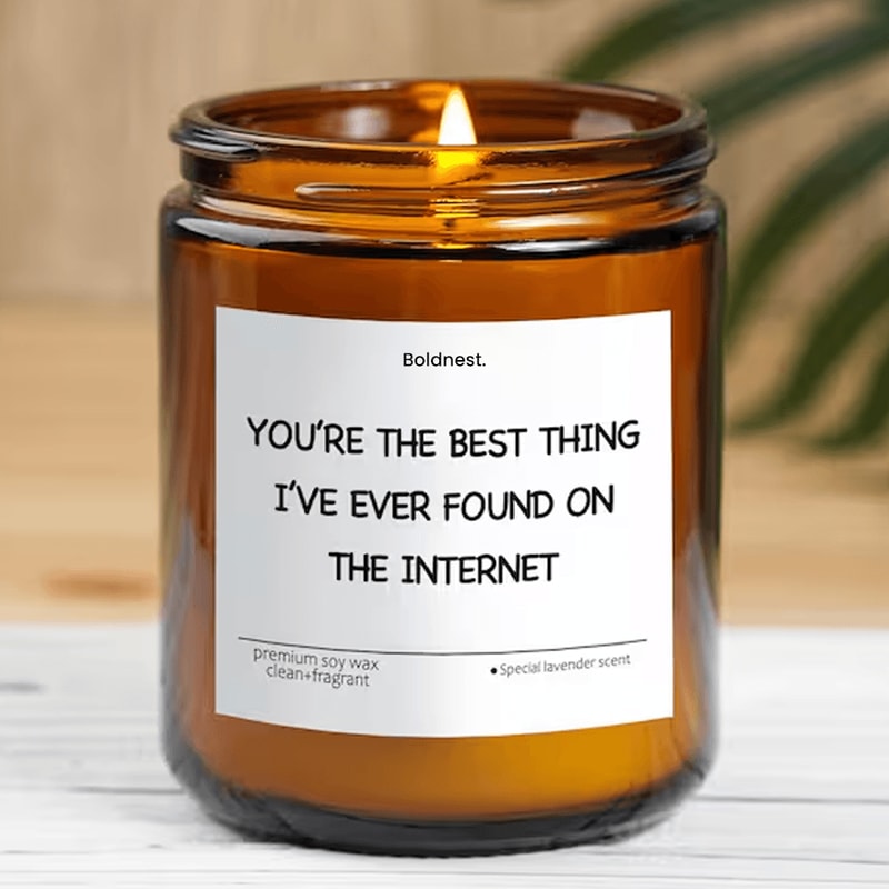 Funny Long Distance Relationship Gift Internet Love Candle Boyfriend Gift Girlfriend Gift Anniversa 0