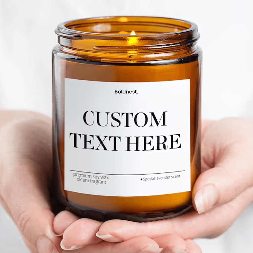 Personalized Custom Text Candle Custom Message Candle Personalized Gift Candle Custom Quote Candle 0