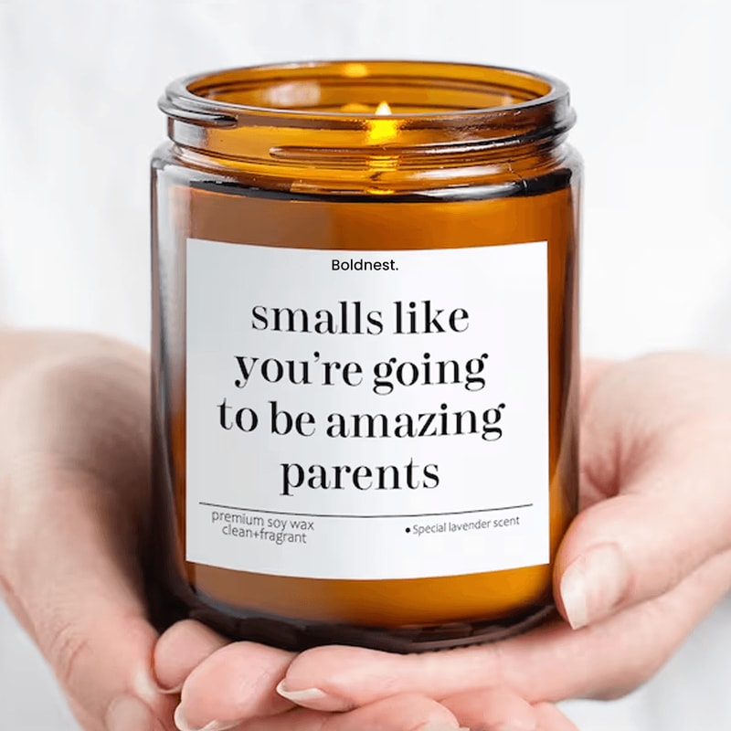 Pregnancy Announcement Candle New Parents Gift Smells Like Youre Going To Be Amazing Parents 9 Oz S 1