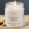 Coastal Lemon Soy Candle For Home Refreshing Citrus Sea Salt Scented Candle 0