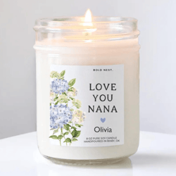 personalized nana candle gift from granddaughter custom nana gift mother's day gift for grandma birthday candle