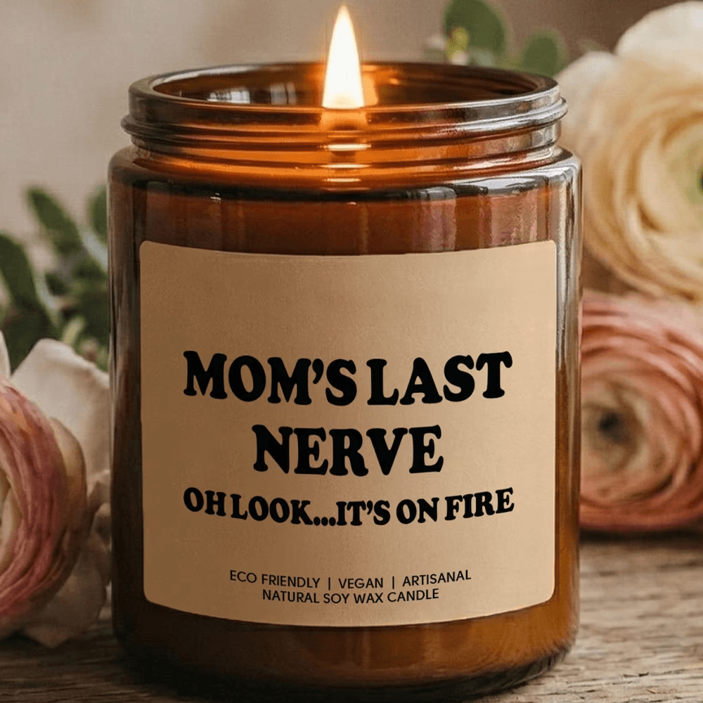 Moms Last Nerve Candle Funny Mom Gift Soy Candle For Mothers Day Birthday Christmas 0