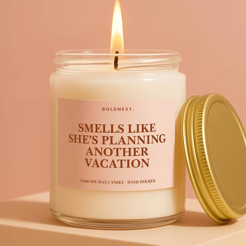 Vacation Planning Candle Travel Lover Gift Funny Travel Gift Girls Trip Gift Wanderlust Candle Vaca 0