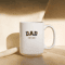 Personalized Dad Est 2025 Mug Custom New Dad Gift Mug Pregnancy Announcement Fathers Day Coffee Cu 0