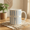 Personalized Aunt Mug Custom Auntie Coffee Mug Blue Stripe Bow Mug Cute Coquette Gift For Aunt Cera 0