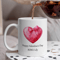 Personalized Valentines Day Mug Custom Name Romantic Coffee Cup Anniversary Love Gift Mug 0