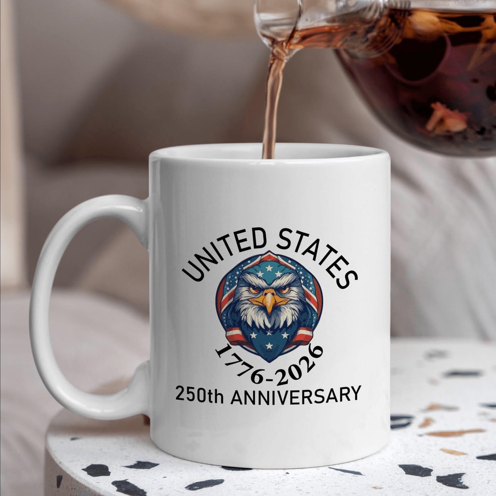 America 250th Anniversary Mug 17762026 Patriotic 4th Of July Coffee Cup American Flag Commemorative 0