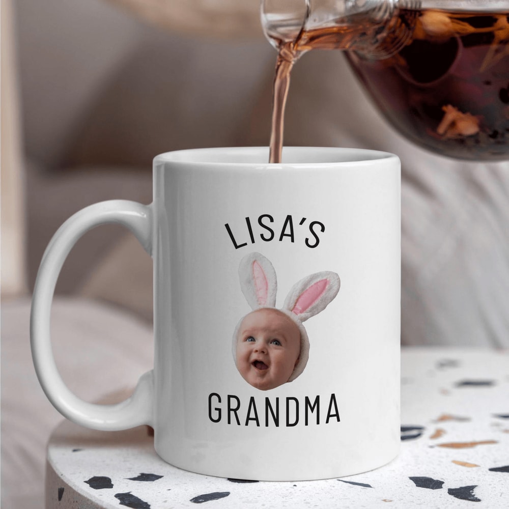 Custom Baby Photo Mug Personalized Baby Picture Mug Ceramic Grandma Gift Mug Newborn Memory Coffee 0