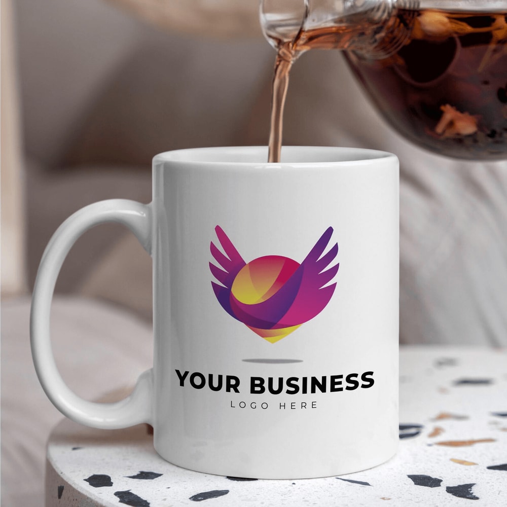 Logo Printed Mug Custom Corporate Coffee Mug Personalized Business Gift Mug Ceramic Coworker Boss 0