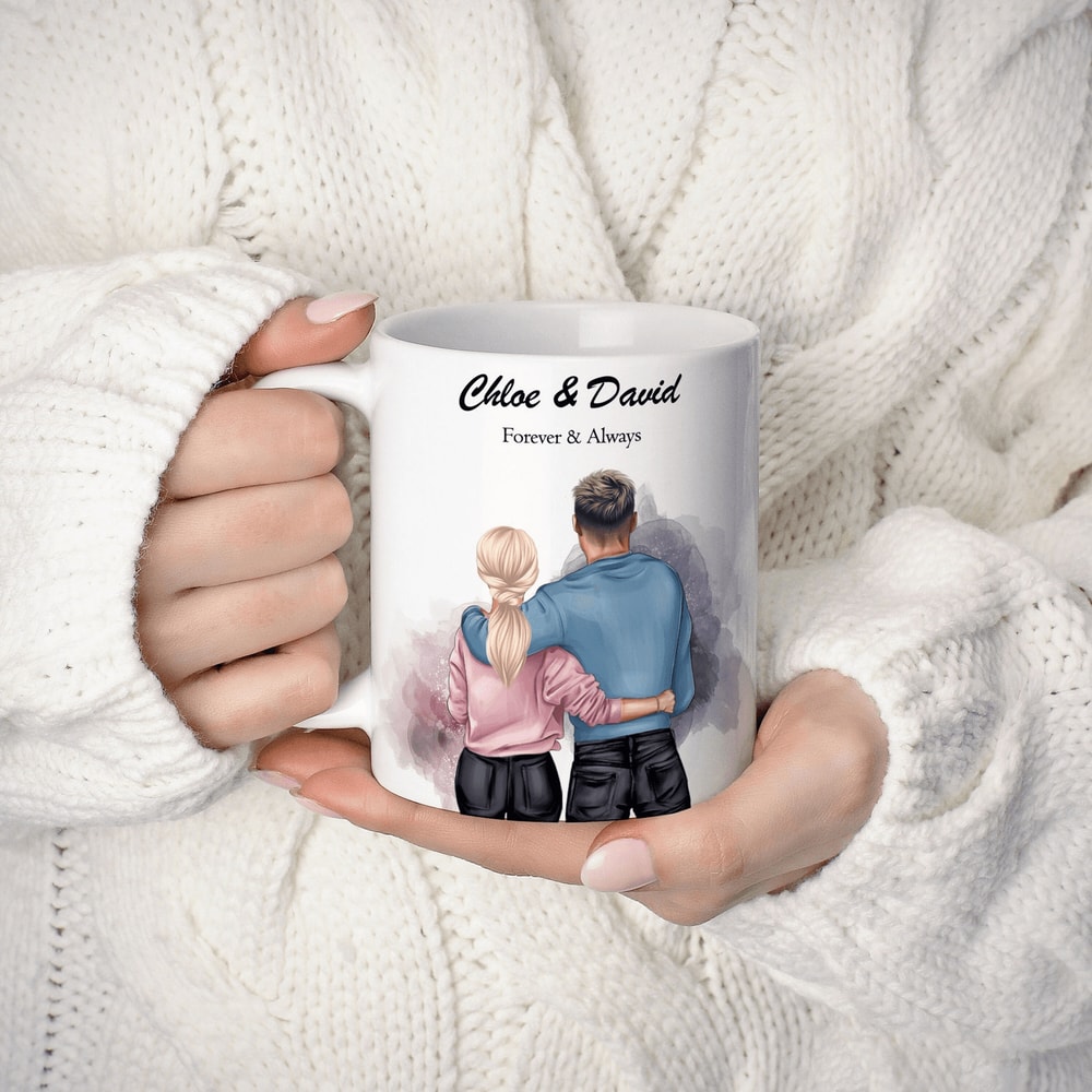 Personalised Couple Mug Custom Couple Gift Mug Anniversary Mug For Boyfriend Girlfriend 0