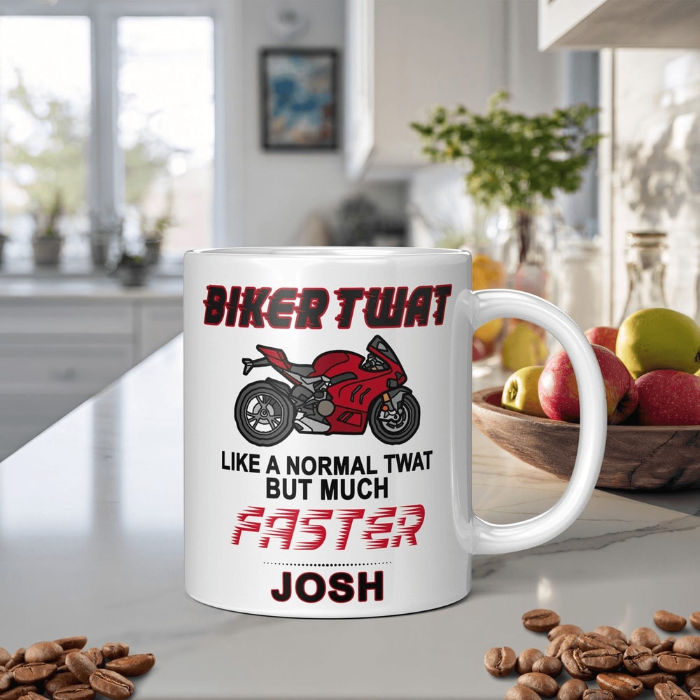 Funny Biker Mug For Men Motorcycle Birthday Coffee Mug For Dad Husband Mechanic Gift 0