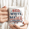 Red White And Mama Mug Vintage Patriotic Mom Coffee Cup Retro Americana 4th Of July Gift For Mom 0