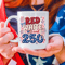 Red White And 250 Mug 2026 Patriotic 4th Of July Coffee Cup USA Flag Independence Day Gift Mug 0