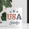 Personalized USA Mug Custom Name Patriotic Coffee Cup Independence Day Gift 0