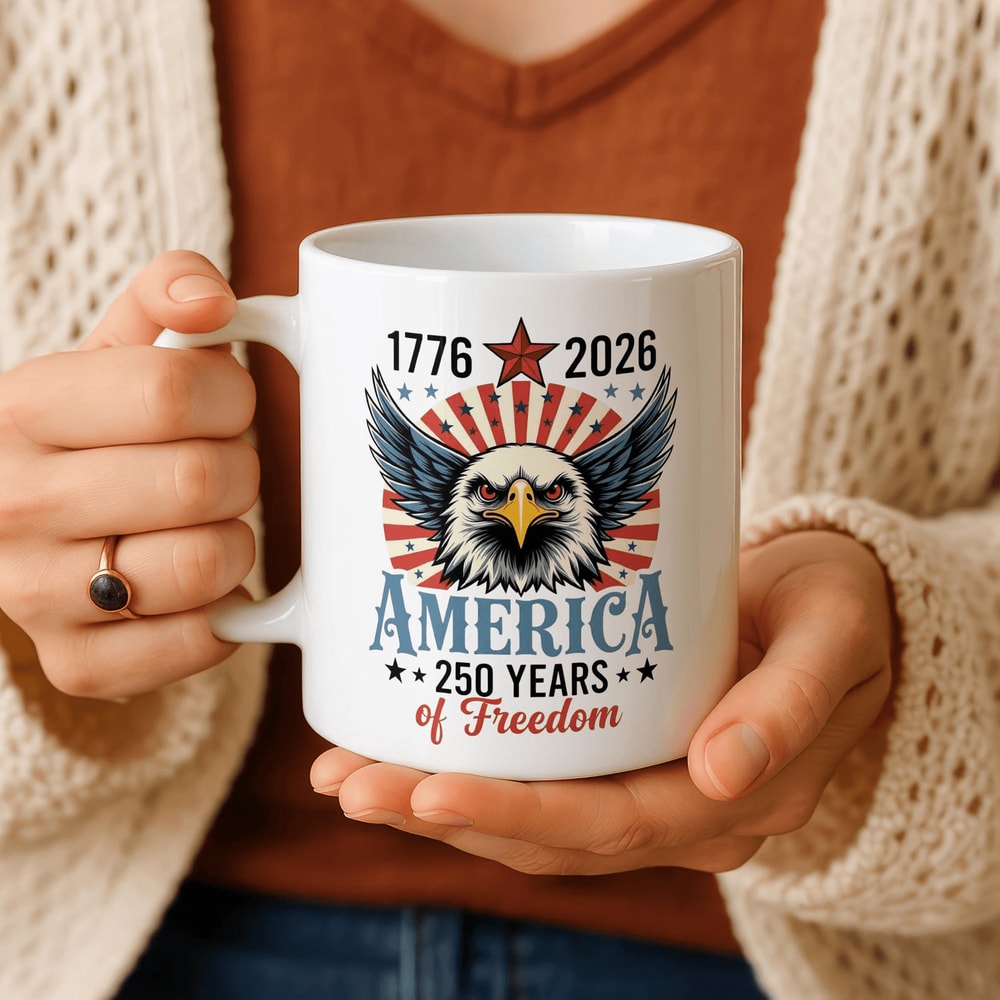 USA 250th Anniversary Mug Patriotic 17762026 Coffee Cup Independence Day Gift 0