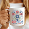 Floral America Mug 4th Of July Mug America 250 Patriotic Coffee Cup Independence Day Floral Gift 0