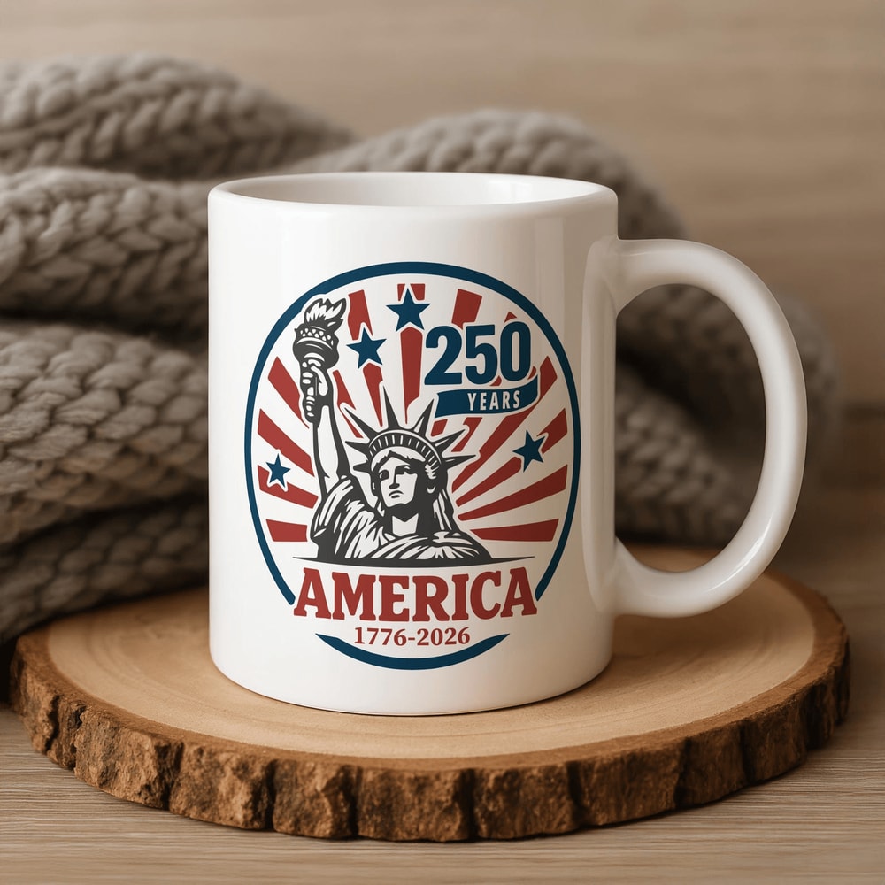 USA 250th Anniversary Mug Patriotic 17762026 Coffee Cup Independence Day Ceramic Mug 0
