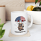 Patriotic Bear 4th Of July Coffee Mug USA Independence Day Ceramic Cute Animal Flag Cup 0