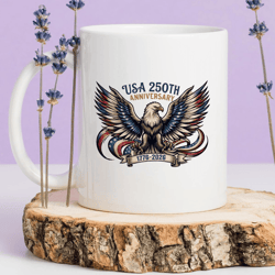 250 years of freedom mug – usa 250th anniversary 1776–2026 patriotic ceramic coffee cup gift