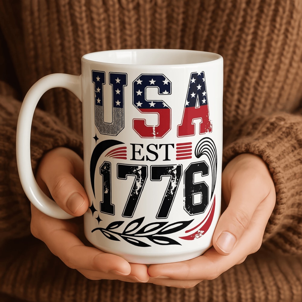 USA 250th Anniversary Patriotic Coffee Mug 17762026 Freedom Ceramic 4th Of July Gift Cup 0