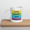 Purple Just Happens Quote Mug White Glossy Ceramic Coffee Cup Inspirational Gift For Her 0