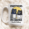 Partners In Crime Cat Mug 15 Oz Funny Best Friend Mug Personalized Cat Coffee Mug Custom Name Gift 0