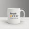 Funny One Star People Rating Mug Sarcastic Would Not Recommend Coffee Cup 0