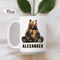 Personalized Bear Mug 15 Oz Mug Custom Name Coffee Mug Wildlife Animal Mug Gift For Men Women 0