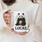 Personalized Panda Mug 15 Oz Mug Custom Name Coffee Mug Cute Panda Gift For Kids Boys Girls Animal 0
