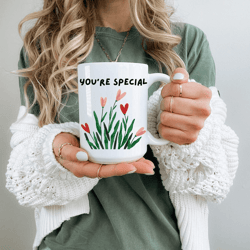 you're special mug inspirational two tone ceramic coffee mug thoughtful appreciation gift