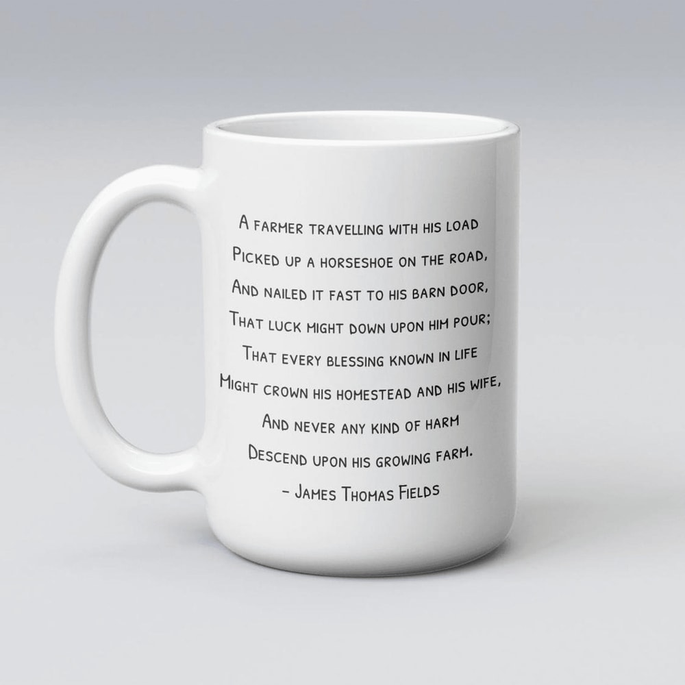 A Farmer Traveling With His Load Mug Inspirational Homesteading Coffee Gift 0