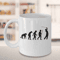 Evolution Of Man Golf Mug Funny Golfer Gift For Golf Lovers Retirees Weekend Players 0
