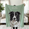 Personalized Pet Portrait Blanket With Name Custom Dog And Cat Photo Keepsake Gift 0