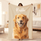 Custom Pet Photo Blanket With Name Personalized Dog And Cat Memorial Keepsake Gift 0
