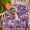 Personalized Dog Name Blanket With Paw Print Custom Puppy Memorial Throw Gift 0