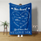Personalized Family Name Heart Blanket Custom Grandma Keepsake Throw With Names 0