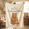Personalized Bear Blanket For Dad Custom Fathers Day Gift From Daughter 0