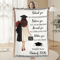 Personalized Graduation Woven Blanket Class Of 2026 Custom Dorm Keepsake Gift 0
