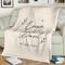 Personalized Wedding Blanket For Couples Custom Name Throw Anniversary Bridal Shower Gift 0