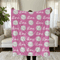 Personalized Volleyball Blanket Plush Velveteen Sports Throw Gift For Volleyball Players 0