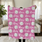 Personalized Volleyball Blanket Plush Velveteen Sports Throw Gift For Volleyball Players 0