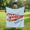 Personalized College Pennant Blanket With Name Custom University Graduation Gift Throw 0