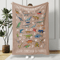 Personalized Dinosaur Alphabet Blanket Custom Name Baby Blanket Educational Gift For Kids 0