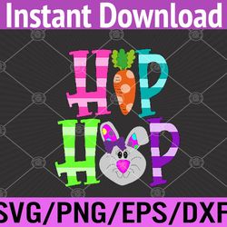 hip hop cute bunny funny for easter svg, eps, png, dxf, digital download