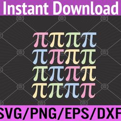 pi day for math lovers or teachers svg, eps, png, dxf, digital download