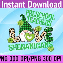preschool teacher st patricks day prek shenanigans png digital download