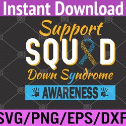 down syndrome awareness month ribbon support squad men kids svg, eps, png, dxf, digital download