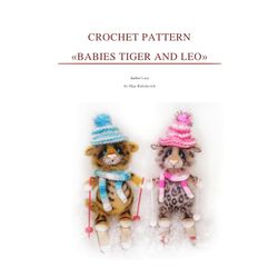 Crochet pattern tiger and leo