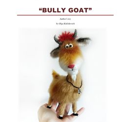Pattern. Funny toy Bully Goat crochet